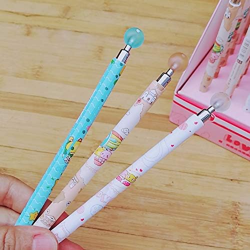 6Pcs Cute Kawaii Sushi Food Press Mechanical Pencil Writing Student Stationery Automatic Pencil For Draft Drawing, Carpenter, Crafting, Art Sketching Party Gifts Office Supply 0.7mm, Random Color