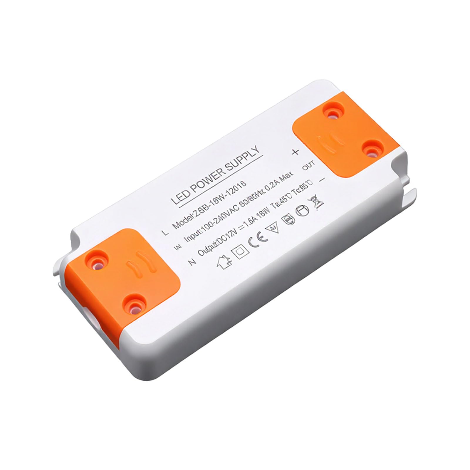 18W LED Transformer Power Supply Adapter, 12V DC Constant Voltage Driver, 240V AC to 12V DC, Led Driver 12v, For LED Strip Lights, Cabinet Lighting, and G4, MR11, MR16 Bulbs, Safe and Reliable
