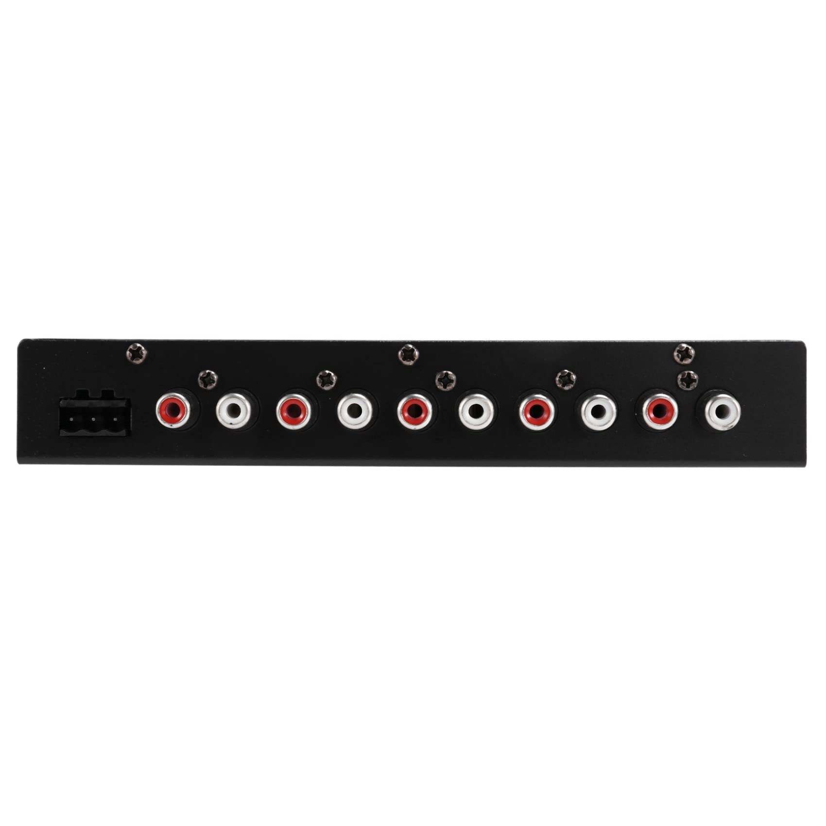 2X Ecualizador de Audio para Automóvil de 5 Bandas, Ecualizador Gráfico Ajustable para Amplificador de Automóvil EQ de 5 Bandas con Interruptor de Selección de Entrada CD/AUX,Negro