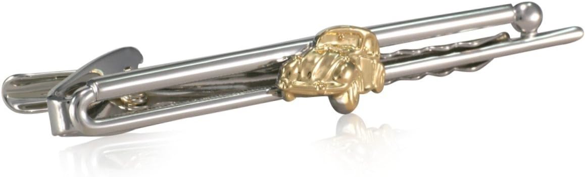 LINDENMANN Tie Clip/Tie Bar/tie pin, Silvery, VW-Bug, with Gift Box, 745