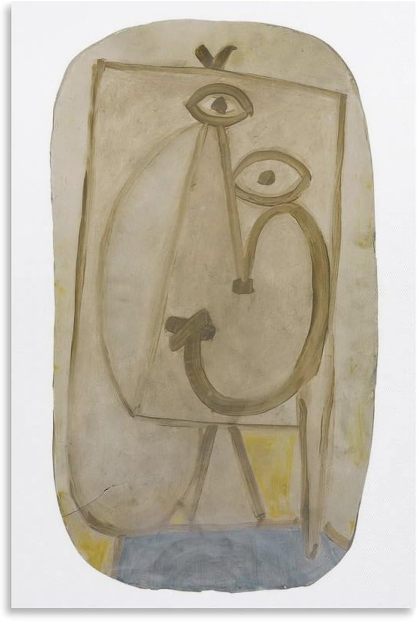 Matvsd Kohecs Le Portrait by Pablo Picasso Canvas Painting Aesthetic Wall Art Pablo Picasso Poster and Prints for Office Decor Picture 30x45cmx1 Frameless