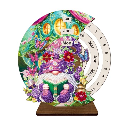 Calendrier de l'Avent diamant 5D : kit créatif Père Noël en strass papillon 19x18 cm