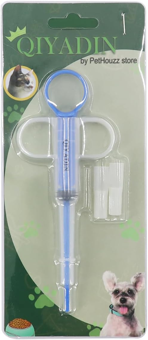 Cat Pill Shooter Pet Piller Gun Dog Pill Shooter Cat Tablet Soft Tip Syringe Pet Medical Feeding Dispenser Tool for Small Animal (Blue) image 2