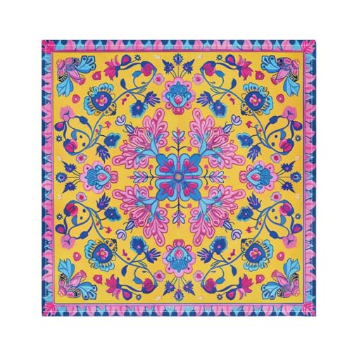 Servilletas de Tela Qilmy Mexicano Flores Set x6 20x20 in miniatura 6