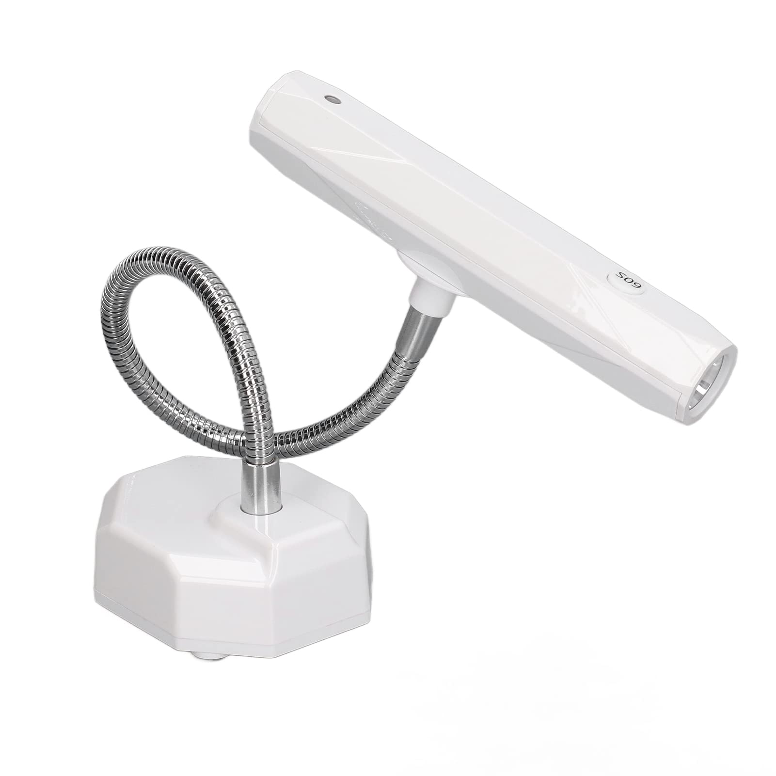 Hidyliu Lampada per Unghie Ricaricabile a Collo di Cigno Luce LED Portatile Ad Asciugatura Rapida per Manicure a Casa o in Salone 9W (Bianca)