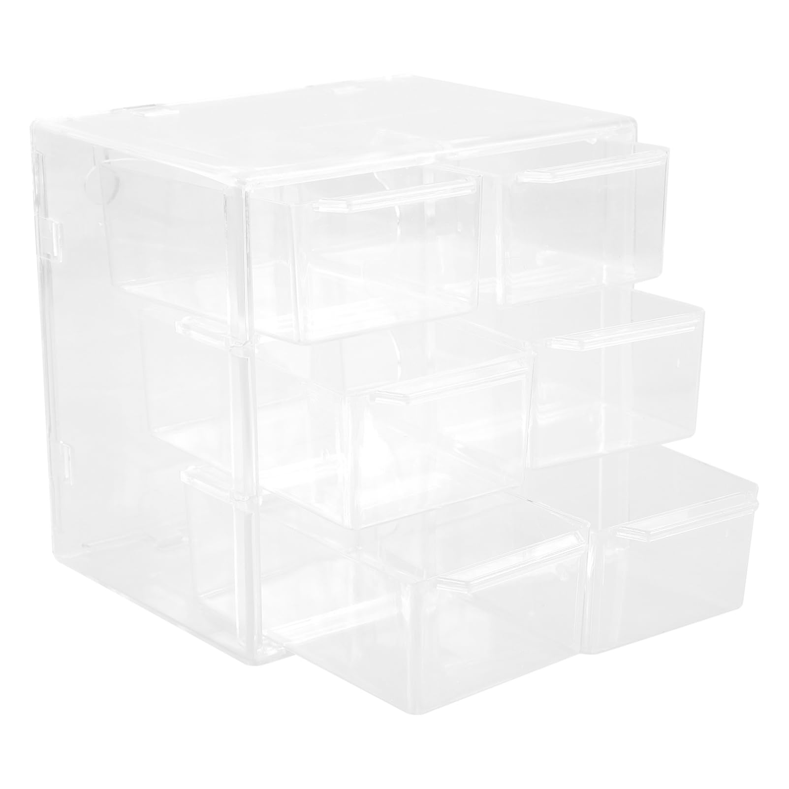 Healeved 4pezzi Organizer Per Lenti Contatto Trasparente Scatola Con Comparti Per Ottimizzare Lo Stoccaggio Design Compatto e Portatile Per Casa e Viaggi