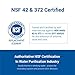 AQUA CREST 12033030 Replacement for Bosch® UltraClarity® Pro BORPLFTR50, 11032531 Refrigerator Water Filter, Compatible with 11025825, BORPLFTR55, B36CD50, B22CS50, B36FD50SNS, B36CT80SNS, 3 Filters