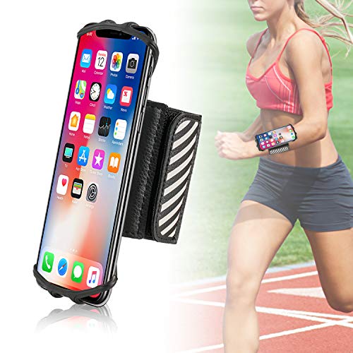 Bracelet de marche pour iPhone Xs Max et smartphones de 4,5 à 6 pouces avec support
