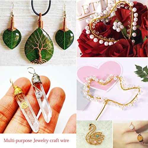 25 Rolls 820 Feet Colored Aluminum Craft Wire 0.8 Mm Flexible Metal Artistic Jewelry Beading Wire, Each Roll 32.8 Feet, 25 Colors #TOP6