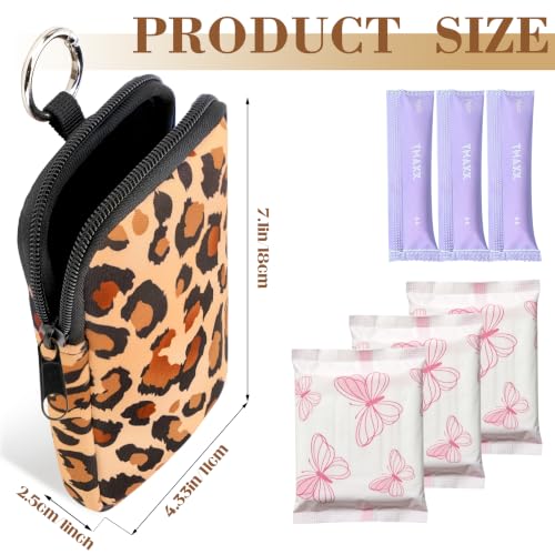 Image of 2PCS Tampon Holder Zipper Pouches Portable Period Bags