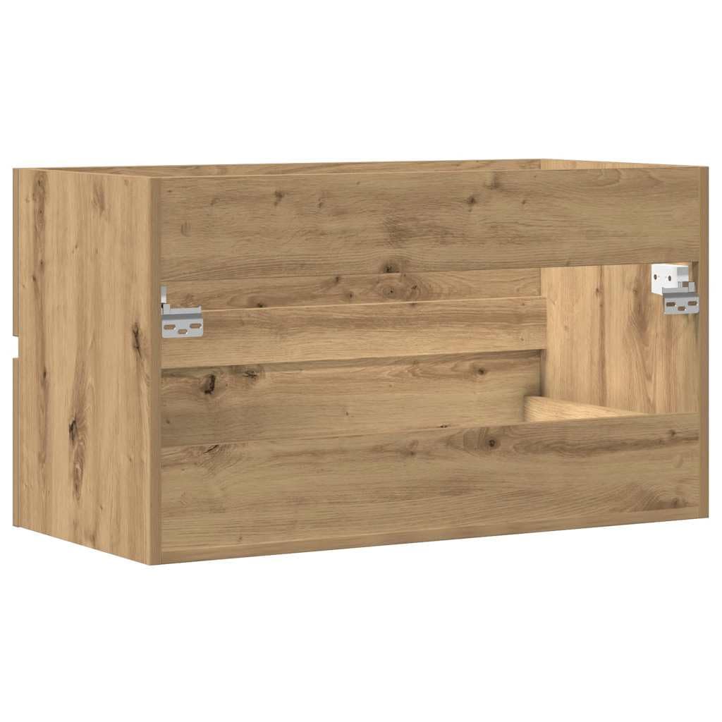 Armoire murale de salle de bain 80x38,5x45 cm Bois d'ingénierie Chêne