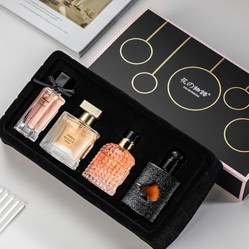 Women's Perfume Set: 4 Floral and Fruity Fragrances in a