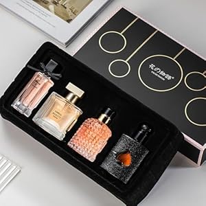 Women’s Perfume Set: 4 Floral and Fruity Fragrances in a Gift Box, 105(25ml x3 +30ml) ml Total (3.5oz). Perfect for Gifting or Personal use, Elegant and Timeless Scents for any Accasions