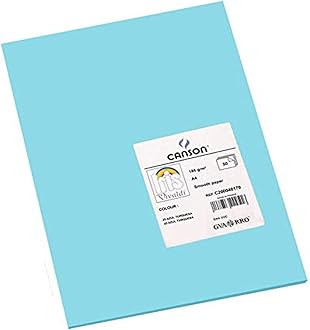 Canson Iris Vivaldi A4 185 GSM Smooth Colour Paper - Turquoise Blue (Pack of 50 Sheets)