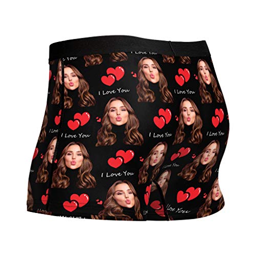 Custom Boxer Briefs for Man Underwear Printed with Girlfriend Funny Face Photo Romantic Gifts3