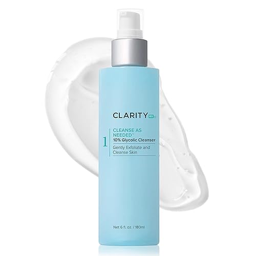 ClarityRx Cleanse As Needed 10% Glycolic Acid Facial Cleanser Plant Based Exfoliating Face Wash Paraben Free Natural Skin Care disponible en Yaxa Colombia