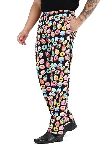 Pantalones unisex estampados 100 % algodón para hombre y mujer,