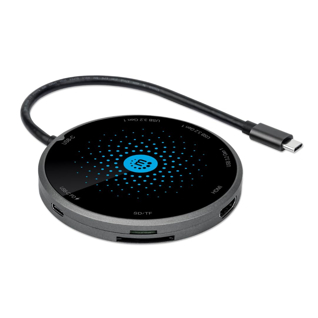 BASE MANHATTAN USB-C 8 EN 1 CON CARGADOR DE INDUCCIÃ“N DE 10 W