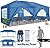 COBIZI Canopy 10x20 Pop Up Canopy Tent with 6 Sidewalls, Waterproof Outdoor Event Shelter Gazebo Sun Shade Portable 10x20 Tents for Parties Beach Camping Commercial Instant Canopy, Blue