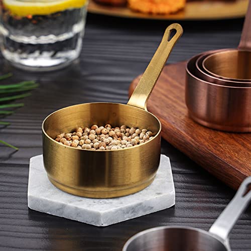 1-Piece Stainless Steel Butter Warmer/Small Saucepan Dishwasher Safe, Coffee Warmer And Butter Melting Pot, Stainless Steel,Gold,Small #TOP1