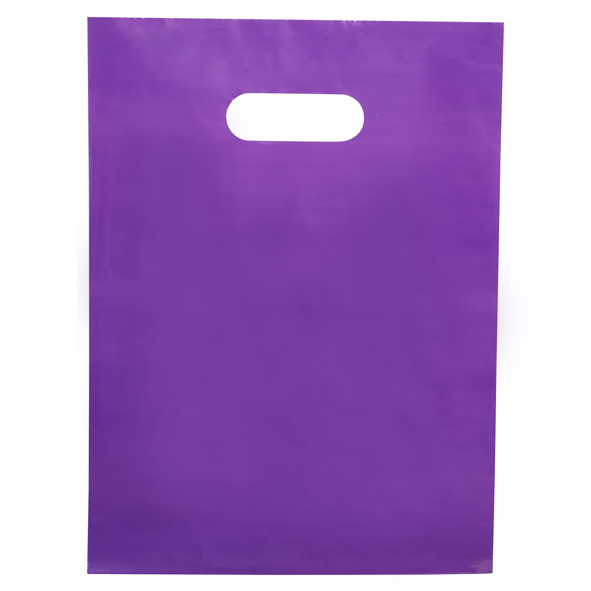 Choice Marts 100 Purple Bags - 2 Mil 12"x15" Thick Glossy Retail & Shopping Bags For Small Business & Boutique