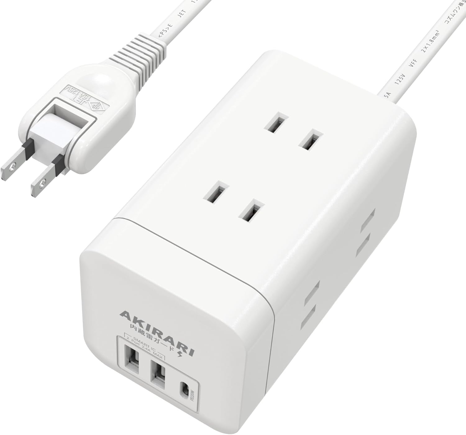 Amazon.co.jp: 電源タップ タワー PD20W急速充電 usb付き 6個AC 2USB-A