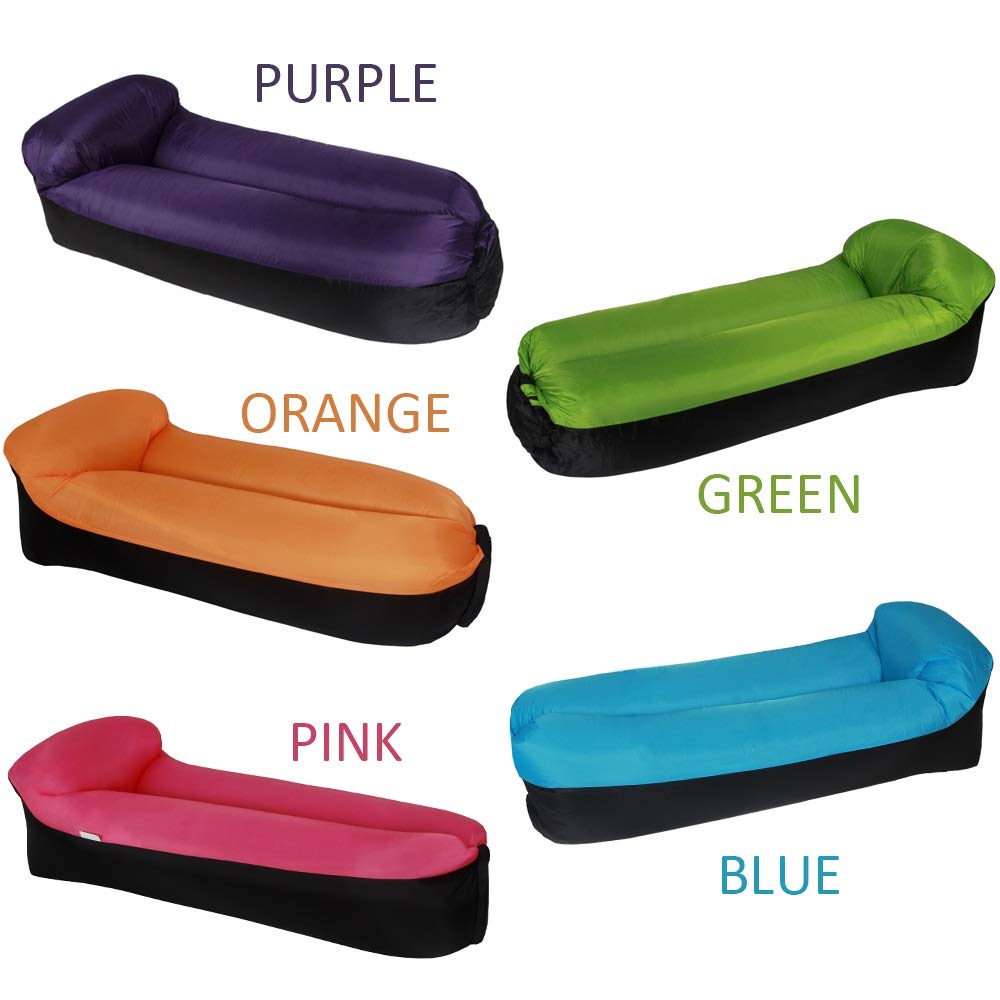Esterilla Camping Sofá inflable portátil para almohada para el sofá cama para dormir, colchoneta perezosa inflable, colchoneta camping para camping al aire libre, viaje de picnic Colchones Camping 67