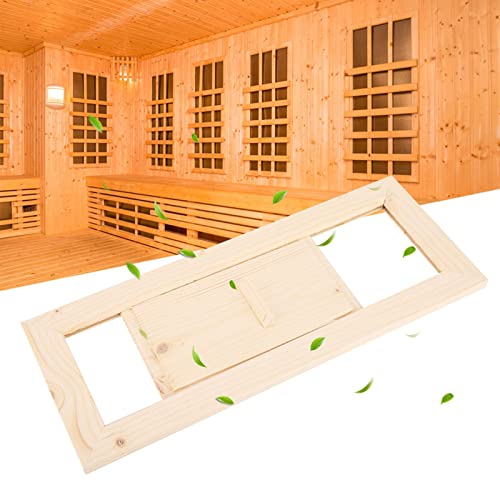 YUMILI Air Vent - Wooden Rectangle Air Vent Grille Ventilation, Wooden Air Vent Grille Steam Room Sauna Accessory - Image 3
