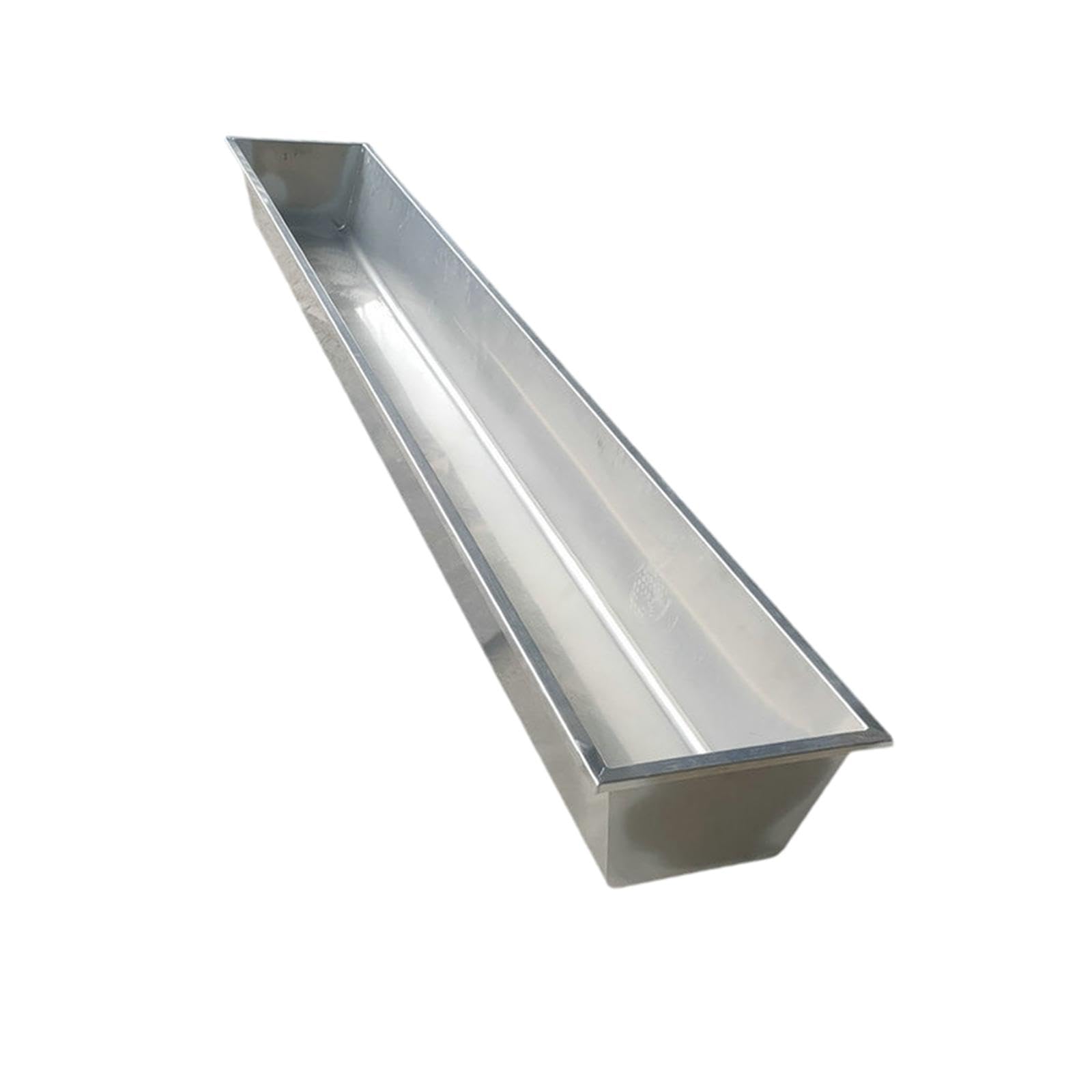 Comedero para Ganado y Bebedero de Acero Inoxidable Grande (100cm/39in) - para Vacas, Cerdos, Cabras, Ovejas