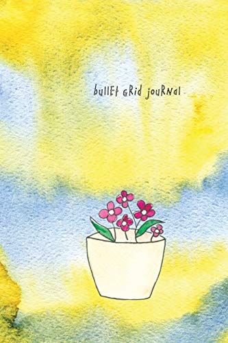 Bullet Grid Journal: Creative Journaling Ideas Notebook, Composition, Drawing, Design Paper Game and Sketchbook for Calligraphy 100 Dot Grid Pages (6"x9") Watercolor Cover and White paper image 3
