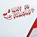Autocollant pour voiture Why so serious ? Autocollant pour voiture, pour les fans de Joker Batman Dark Knight,19 x 7 cm