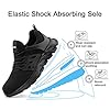 Hitmars Safety Trainers Men Women Steel Toe Cap Trainers Lightweight Work Trainers Safety Shoes Breathable Safety Boots Non Slip Industrial Sneakers Black UK 10 #3