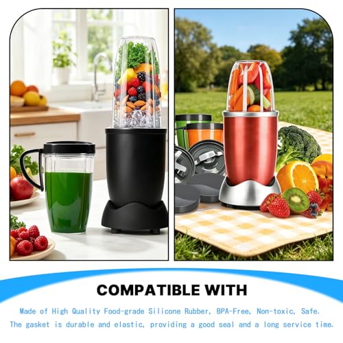 2 piezas de junta tórica de goma para licuadora NutriBullet miniatura 7