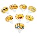 Popculta 24Pcs Cute Emoji Cupcake Topper Cake Decoration (Pack of 24)