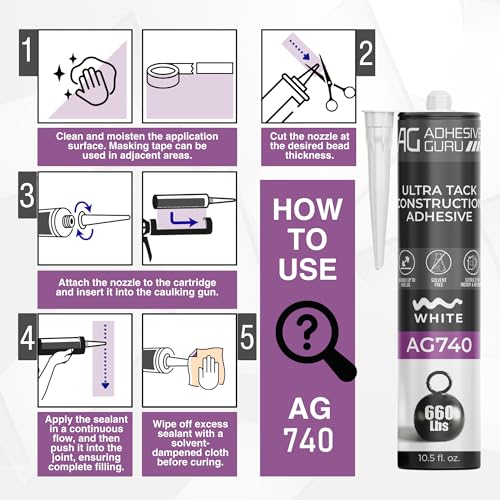 Adhesivo AG740 Pack 24 unidades 10.5 fl oz Blanco miniatura 2