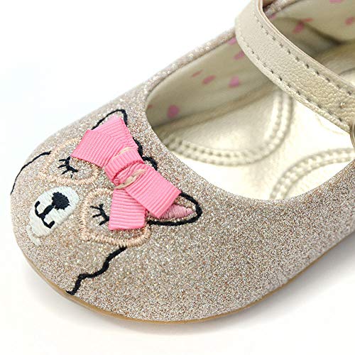 Sapatilha Bebê Klin Cravinho Princess Lhama Cor: Dourado - Tam.: 19