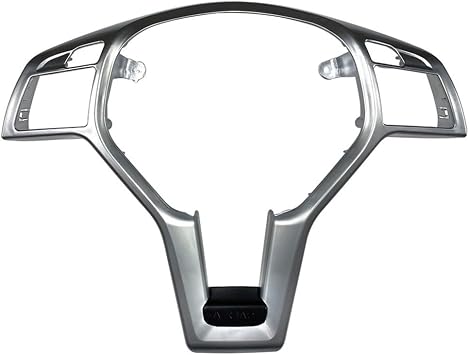 Silver Steering Wheel Trim Cover For Mercedes For Benz For Amg Style C Class W204 E Class W212 W207 Slk W172 Cla W117 Cls C218 2012-2014Silver
