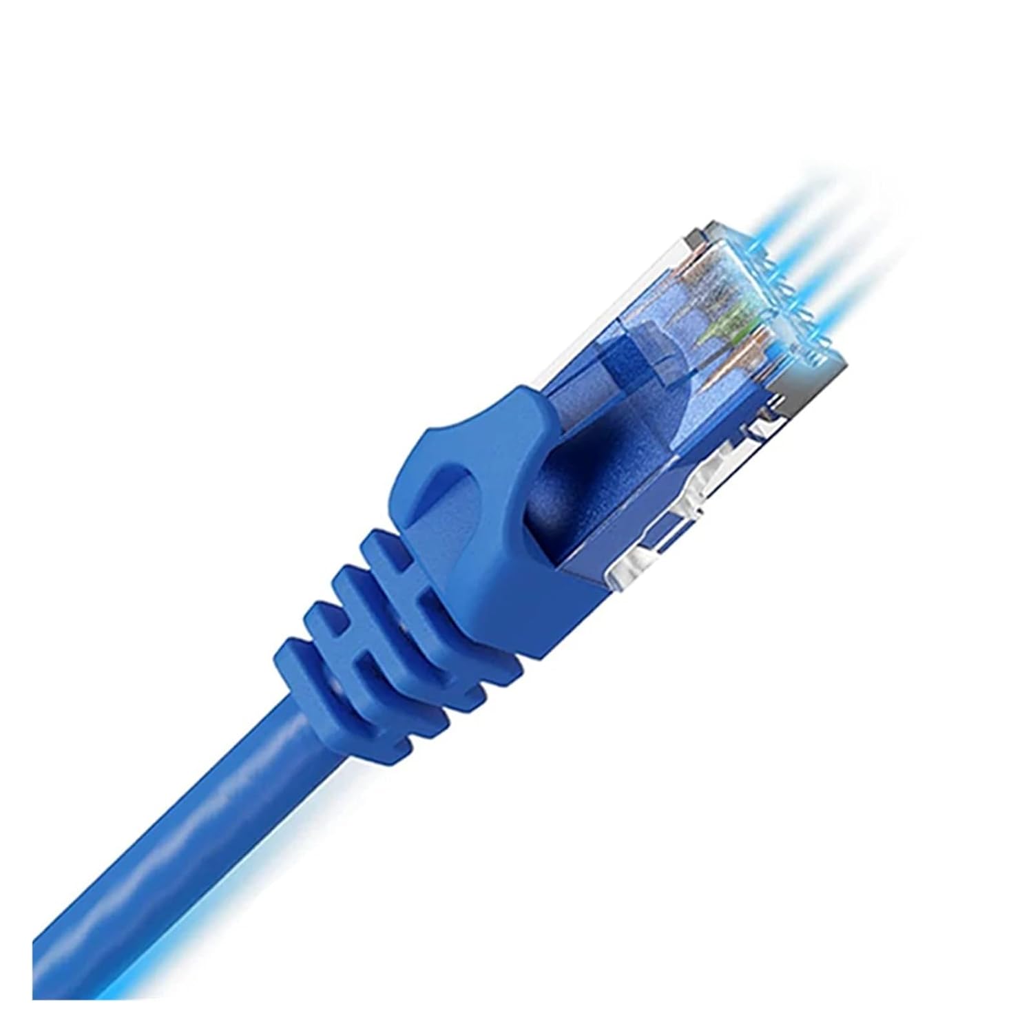 Cat6 Ethernet Cable 24AWG Gigabit High Speed ​​1000Mbps RJ45 UTP Internet Cable Network LAN Cable(Blue,5m)