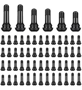 Eoppen 52Pcs Tire Valve Stems TR412, TR413, TR414 Black Rubber Snap-in Valves Stems for Replaceme...