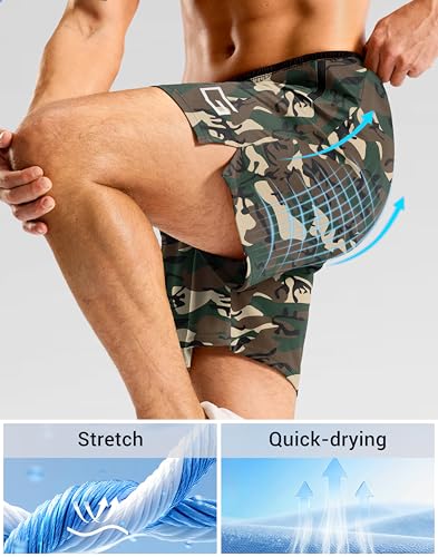 Image of G Gradual Men's Gym Workout Shorts Zipper Pockets 5 inch / 7 inch Quick Dry Breathable Runing Athletic Short for Men