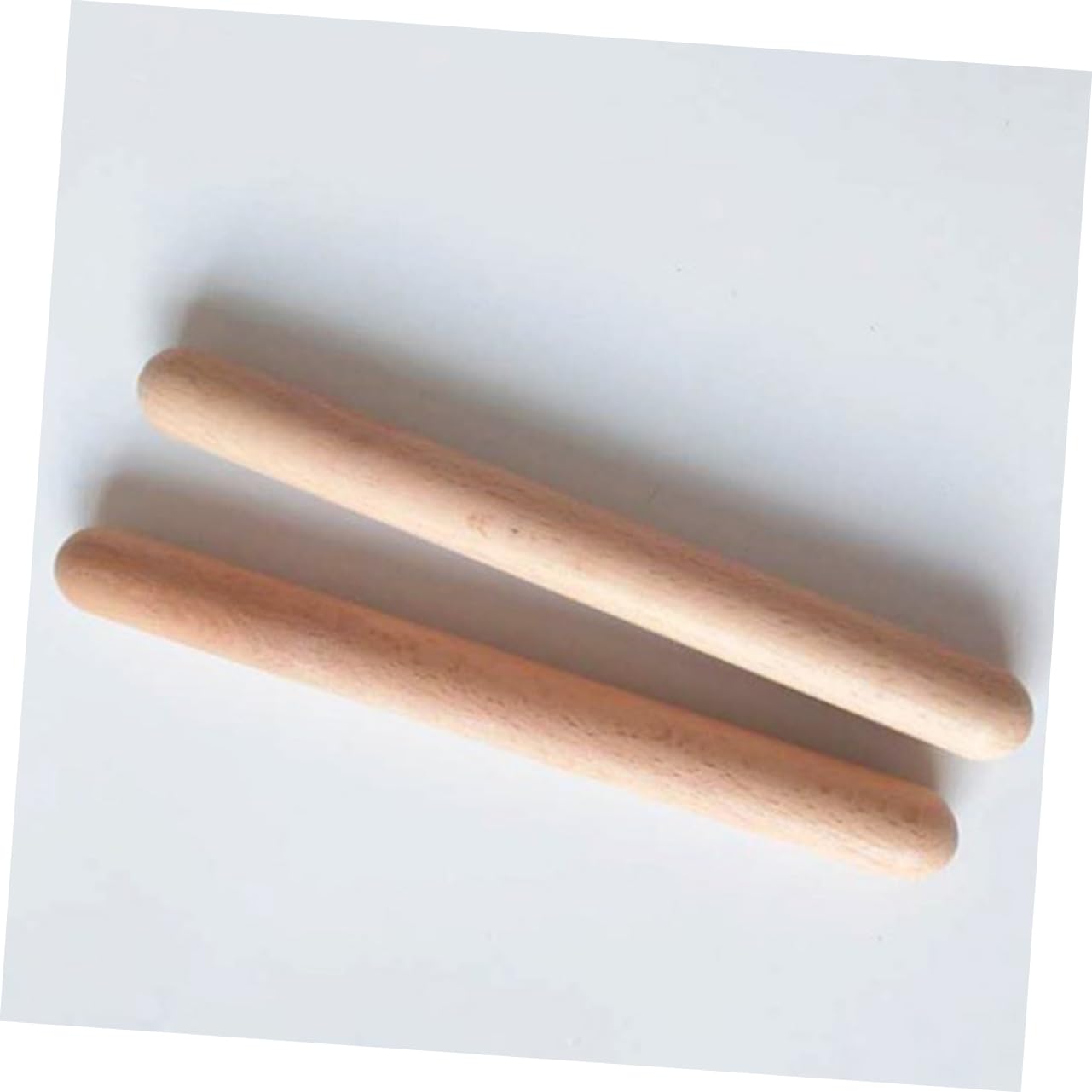 Baquetas Rítmicas de Madera 32 Piezas, Juego Musical Infantil | Color Caqui, Bordes Redondeados, para Exterior y Cumpleaños, Apoyo Formación Musical