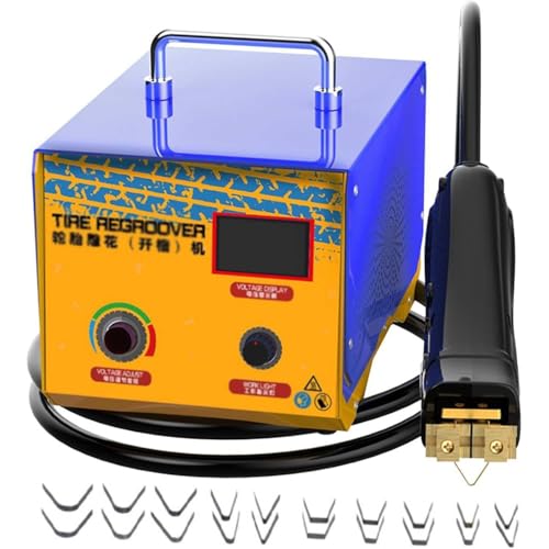 Machine de Grover de Pneus 1000w，Remise à Neuf Vieux Pneus Outils Rainure Pneu Camion Hors Route Routiers Convient pour la Voiture, la Moto, Le Karting,...