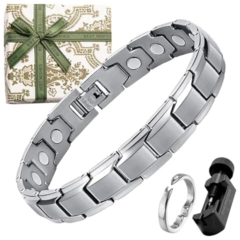 Bracelet Magnétique DGUSO en Acier Titane Cover