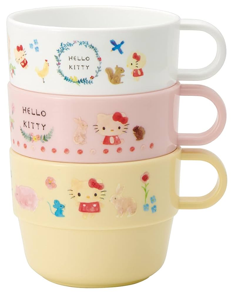 ハローキティ　スペースインベーダー　ストラップ　3個セット ハローキティ スペースインベーダー ストラップ 3個セット 根付