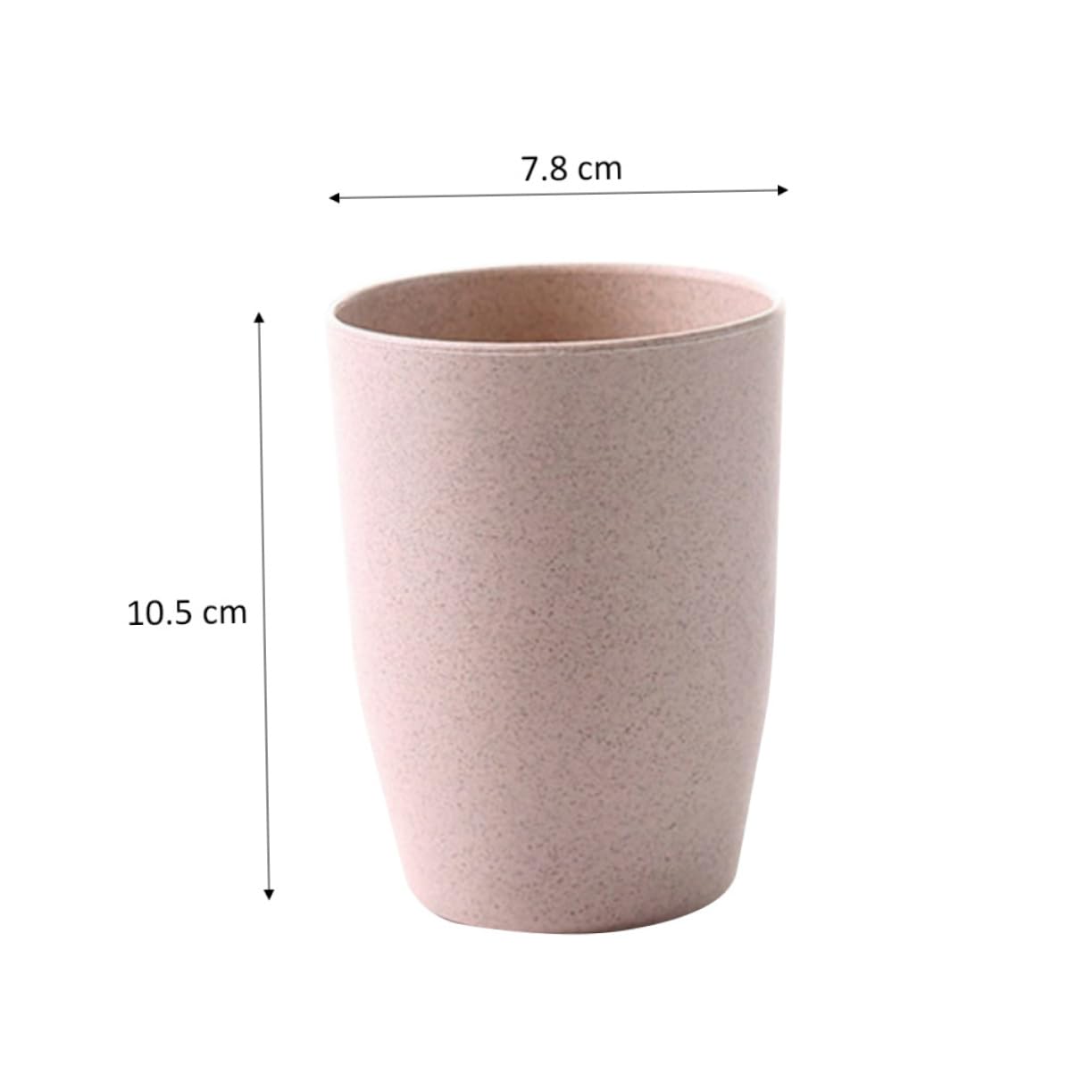 CAXUSD Bathroom Wheat Straw Cup Simple Round Mouthwash Mug for Boys and Girls Adults Lightweight Stackable Tumbler for and Northern Europe