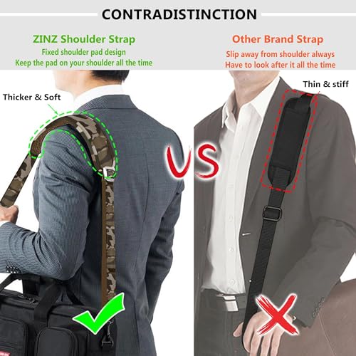 Image of ZINZ Bag Shoulder Strap, Padded Adjustable Shoulder Strap Replacement