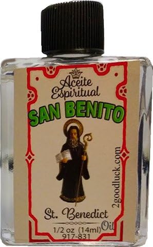Miniatura 2 de San Benito Aceite Espiritual con 1 Dram Perfume Set para Magia y Rituales
