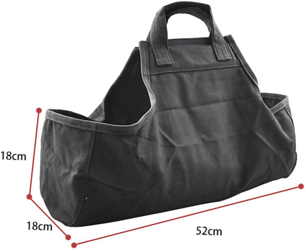 Firewood Carry Bag Large Capacity Pouch Oxford Cloth for Home Outdoor