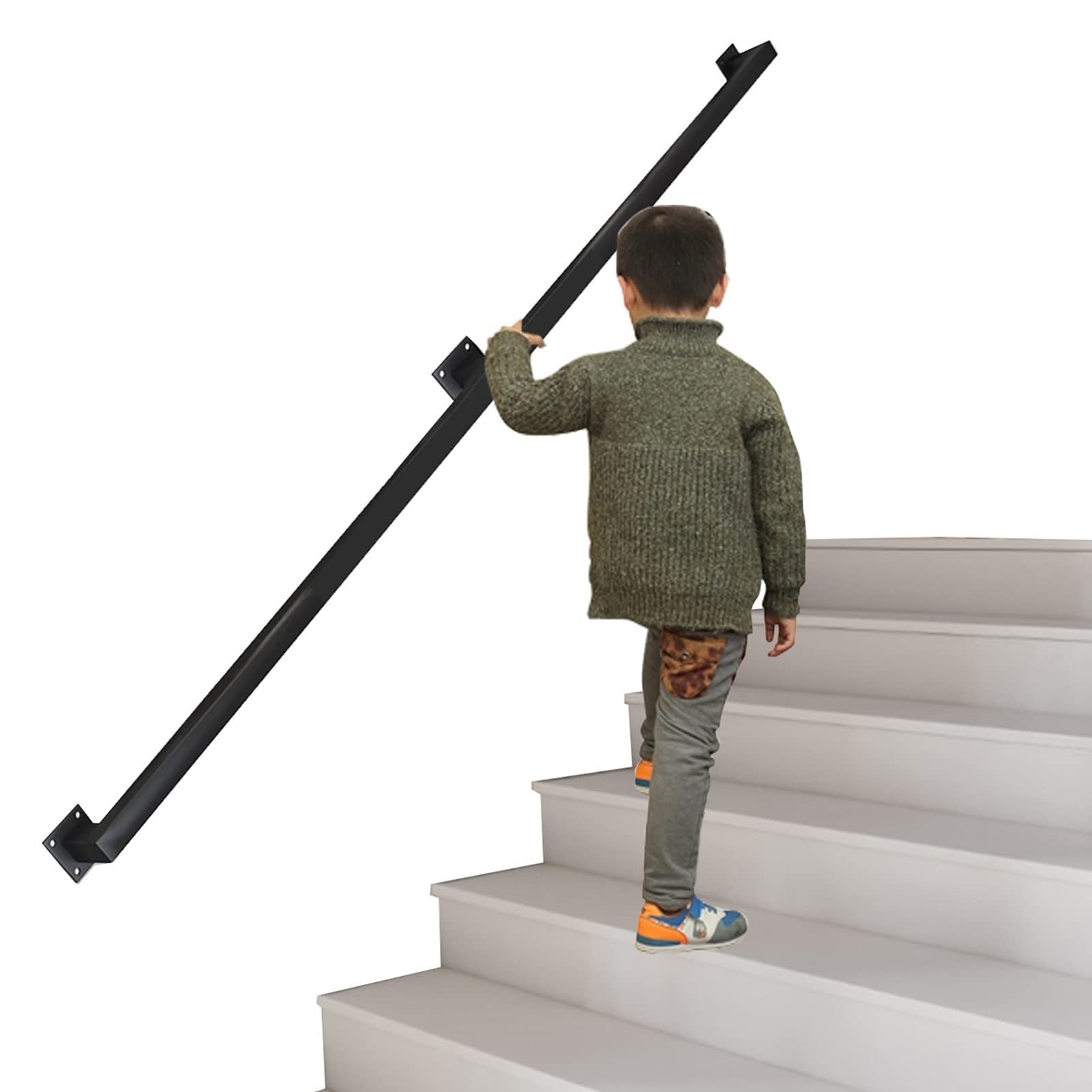 inless Handtuchhalter aus Stahl, lang, für Bad und Küche, 40 cm, Wandmontage, poliertes Silber, platzsparend, ideal für Zuhause