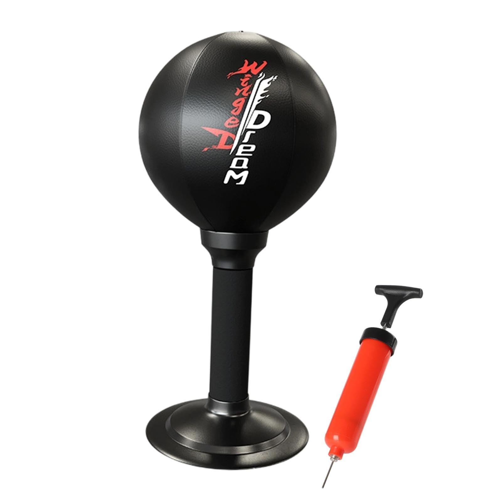 Punching Ball da Tavolo Ventosa Stabile Borsa Boxe Scrivania Giocattolo Scherzo Allenamento Ufficio Bambini Adulti Adatto per Regalo Casa 18cmx35cm